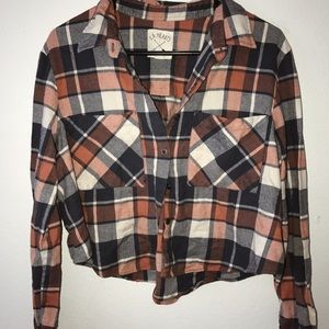 Cropped flannel
