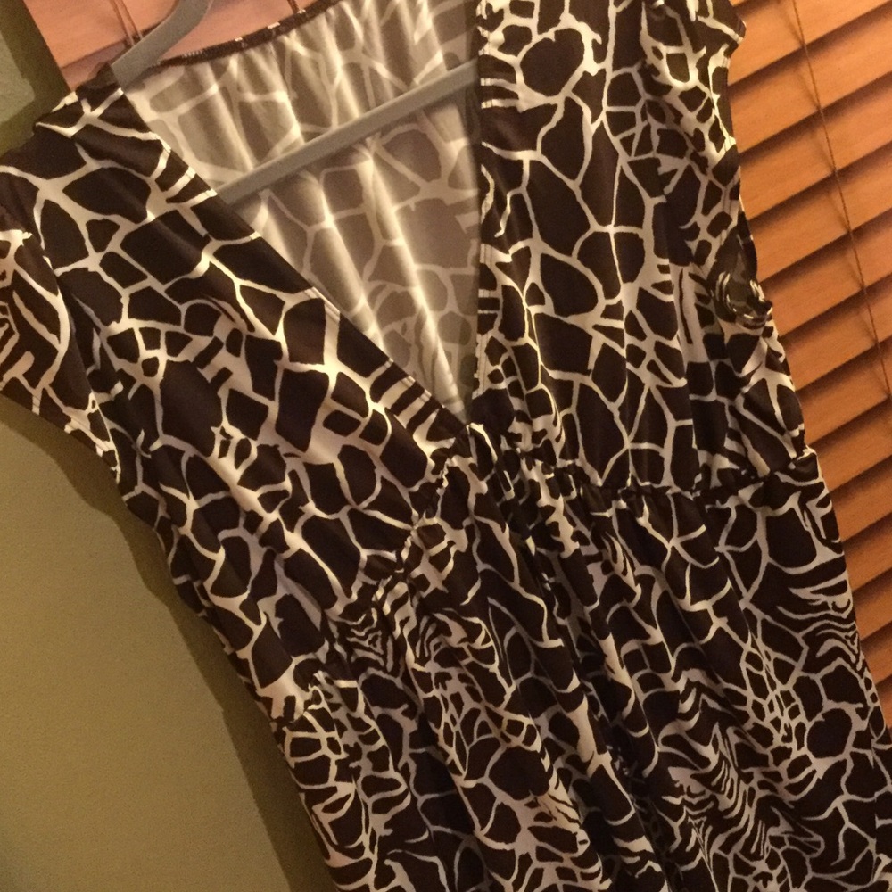 Giraffe print blouse