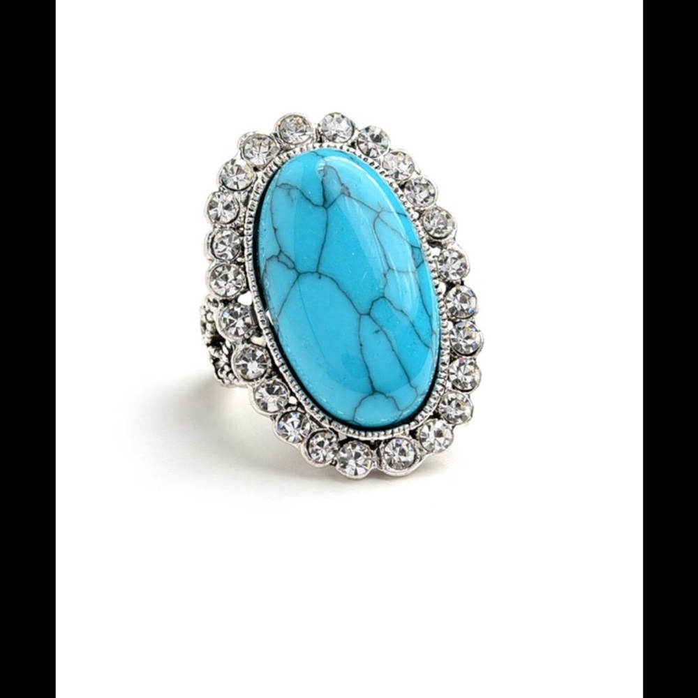 Blue Gem Multi Stone Ring