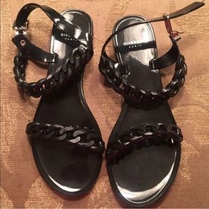 Black Givenchy Black Jelly Sandals!