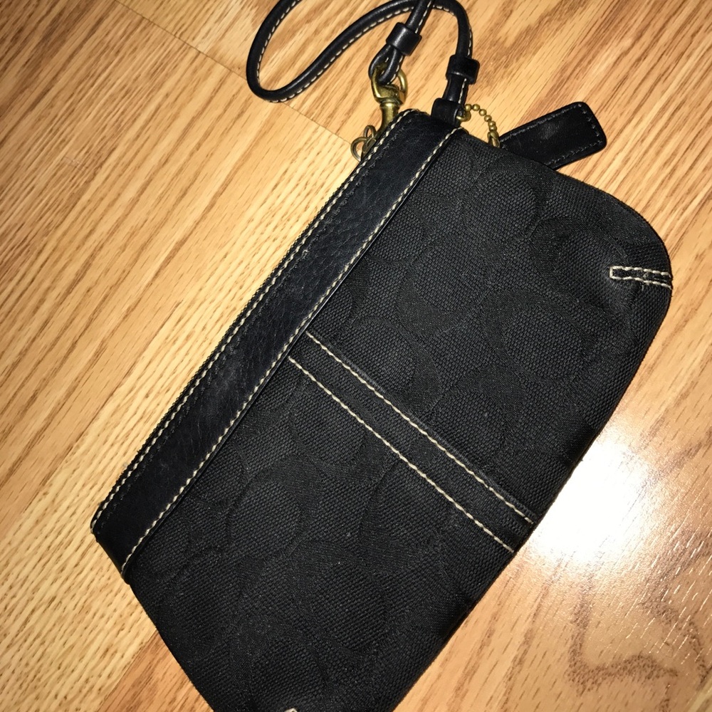 Black Coach wristlet