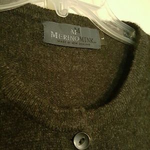 Merino Mink Wool Possum Sweater Grey New Zealand