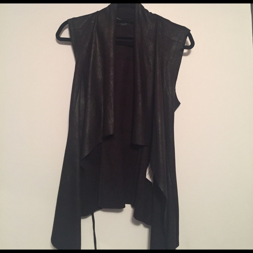 Zara faux suede vest