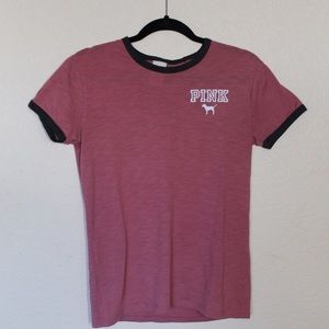Pink ringer tee