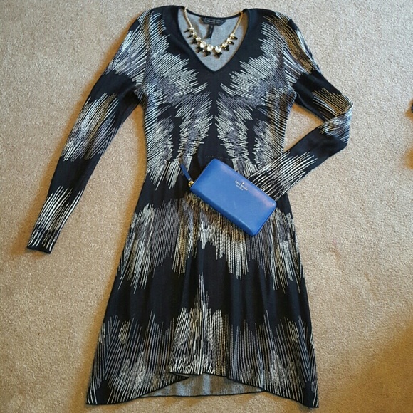 BCBG MAX AZRIA "Katia" Jacquard Knit Dress - Picture 2 of 7