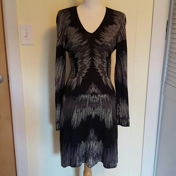 BCBG MAX AZRIA "Katia" Jacquard Knit Dress - Picture 4 of 7