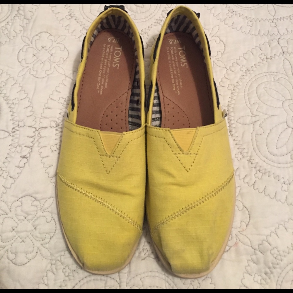 Toms Yellow Boat Shoes
