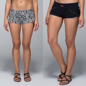 Lululemon Shanti Surf Pretty Palm Reversible Short