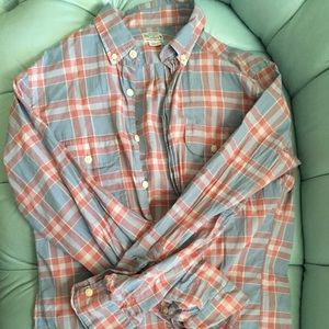 J. Crew madras button down size medium