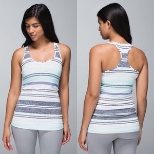 RARE Lululemon Cool Racerback Groovy Stripe Tank