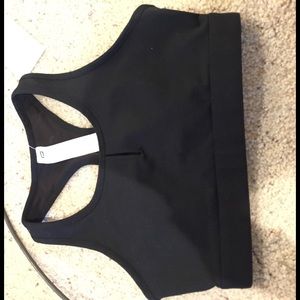 Black sports bra