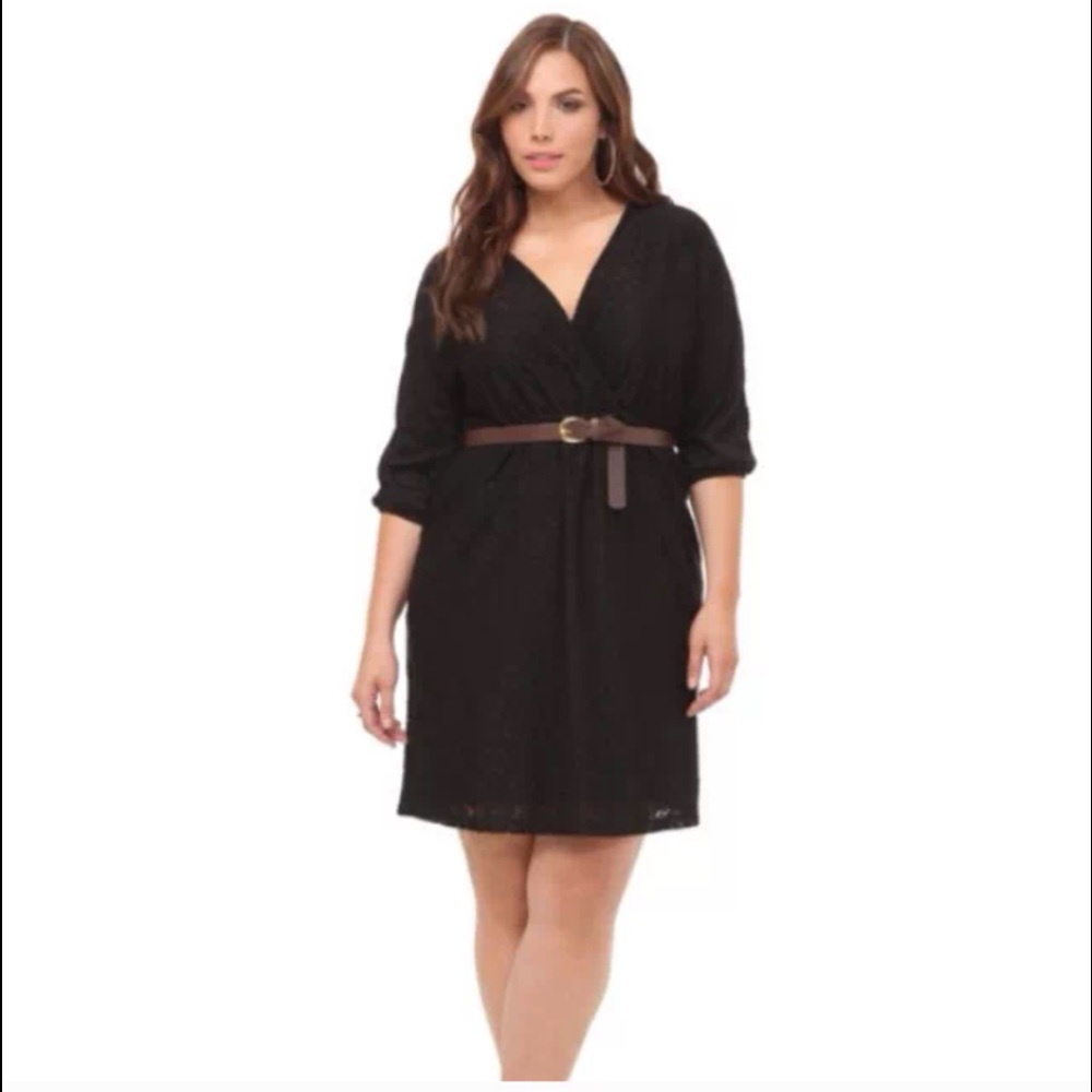 Black lace dress