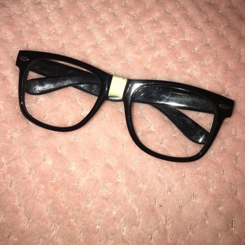 Silly nerd glasses