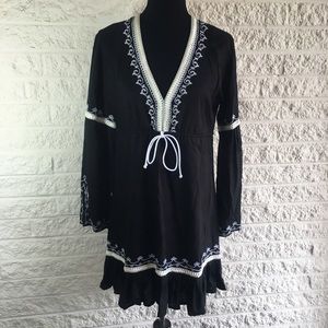 Black & white boho dress