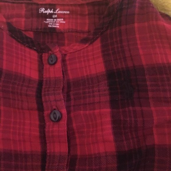 Red and black Ralph Lauren ruffled top and joggers - Picture 5 of 5