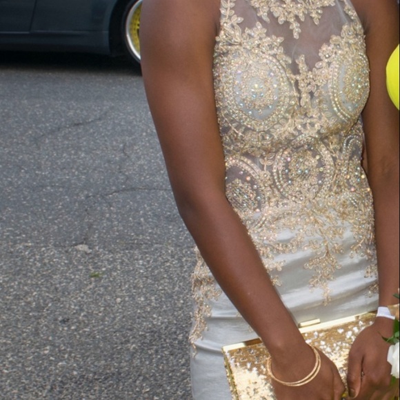 Gold prom dress - Picture 4 of 6