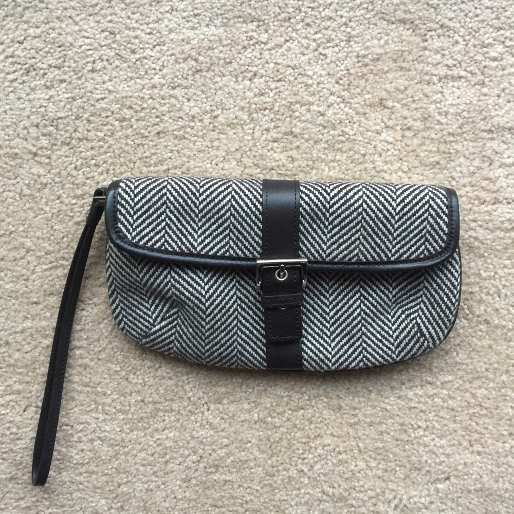 NWOT Banana Republic wool clutch
