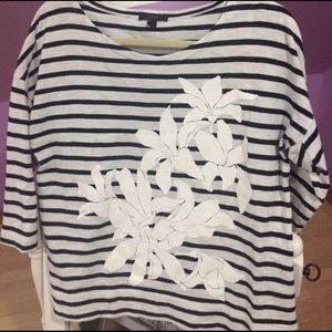 Jcrew sailor stripes top