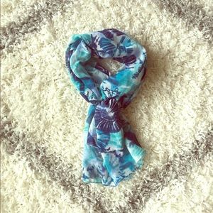 Blue Sheer Scarf