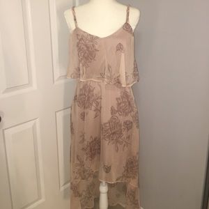 Floral chiffon spring/summer dress