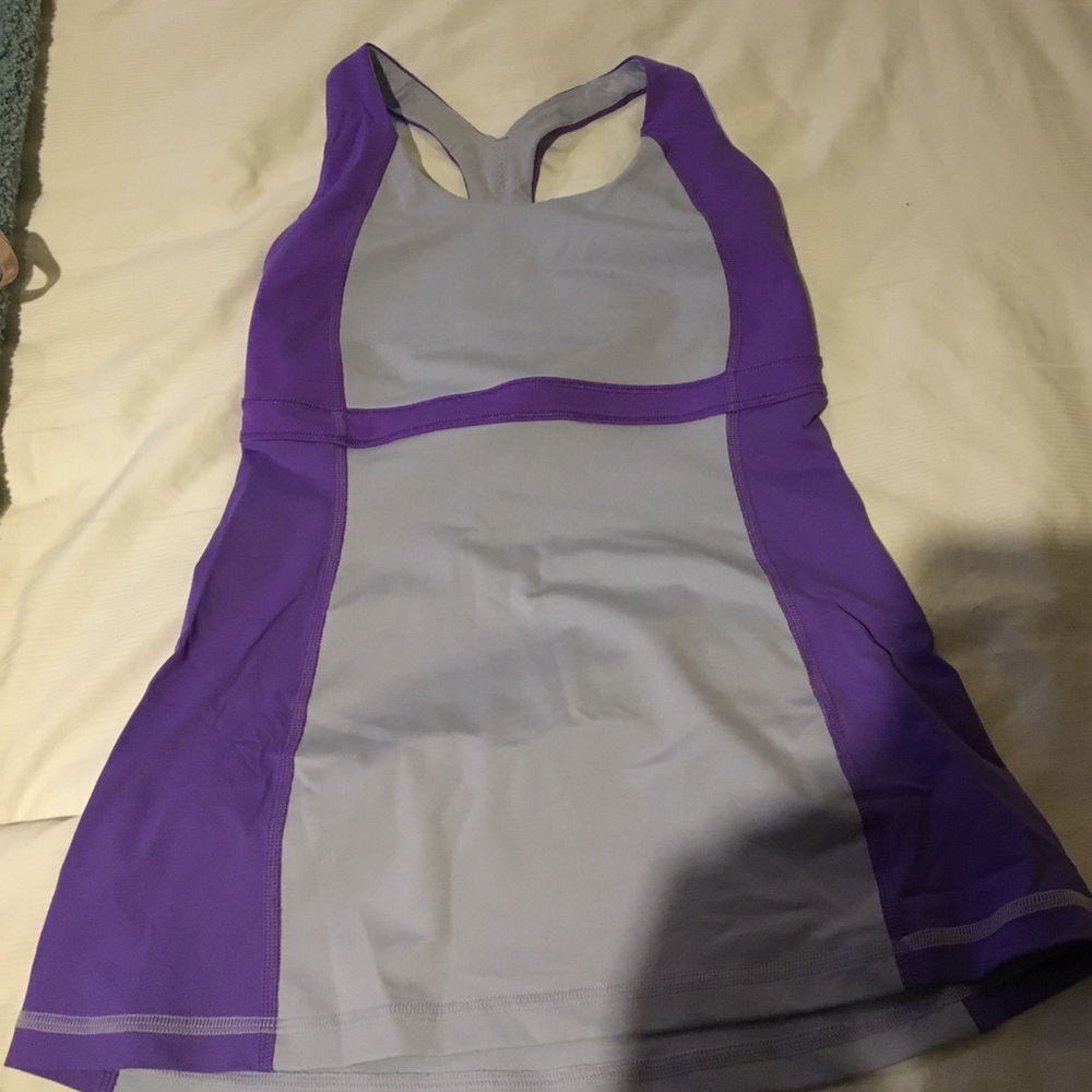 Purple Lululemon Tank Top with Built in Bra