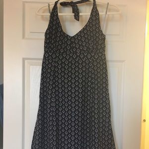 Black halter dress