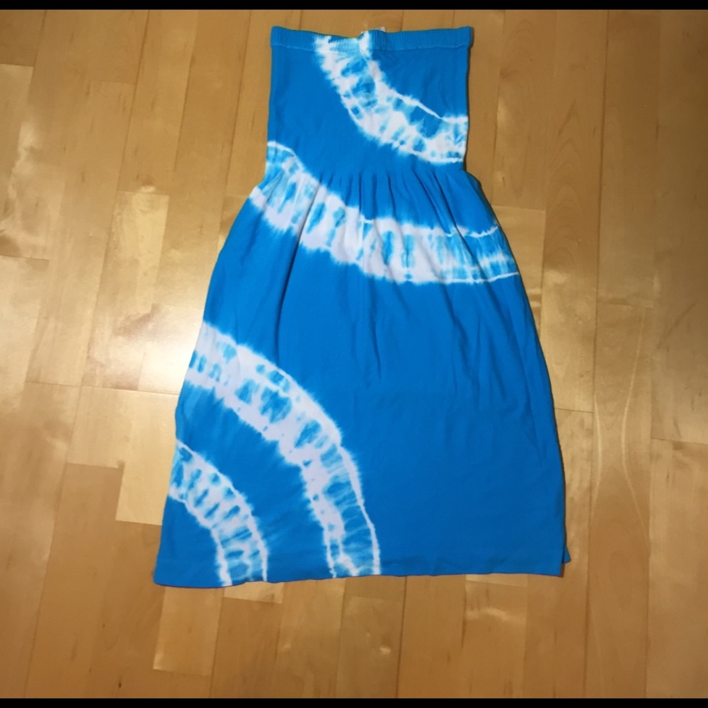 Blue swimsuit cover up