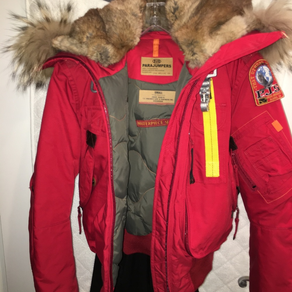 Jacket red small parajumpers gobi