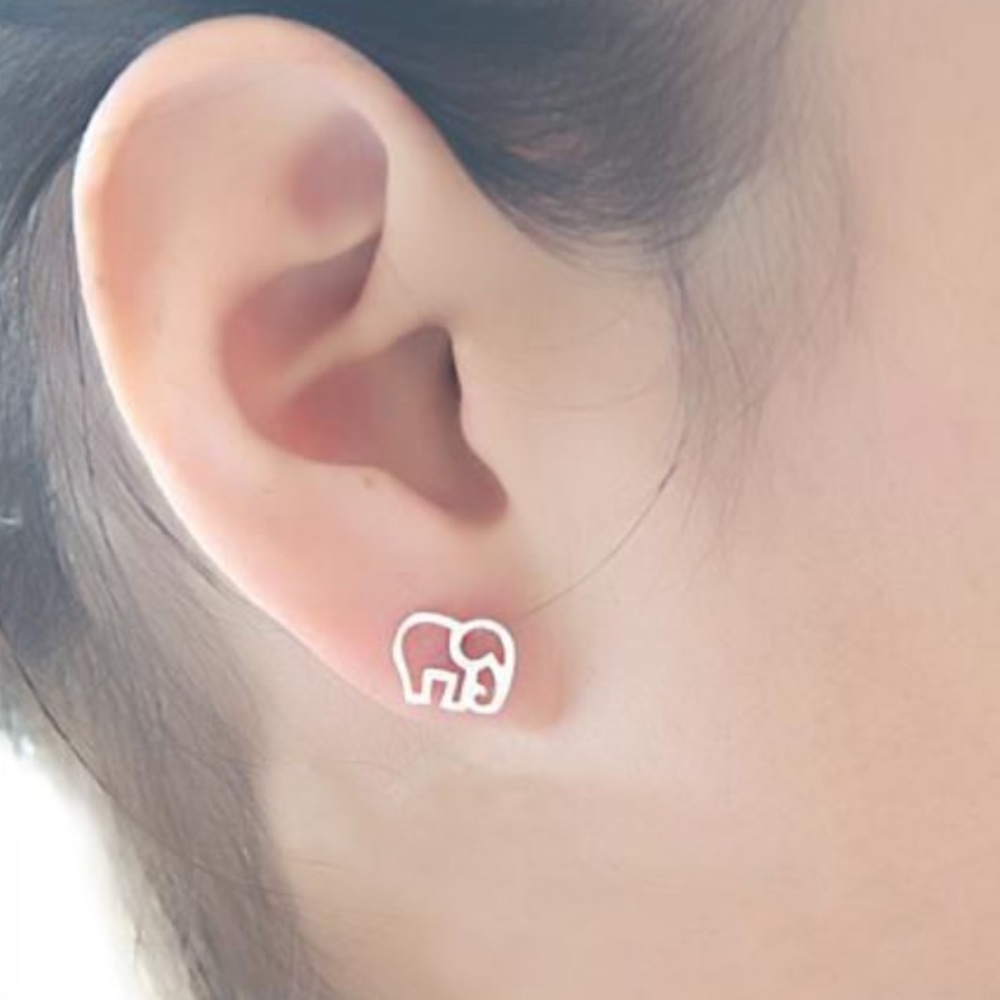 Elephant earrings - Picture 2 of 4