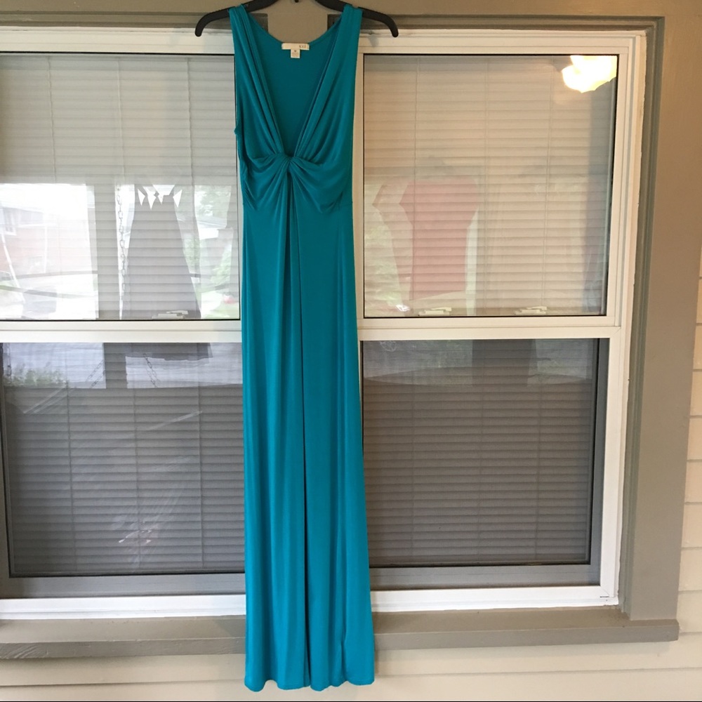 Forever 21 maxi dress teal size medium
