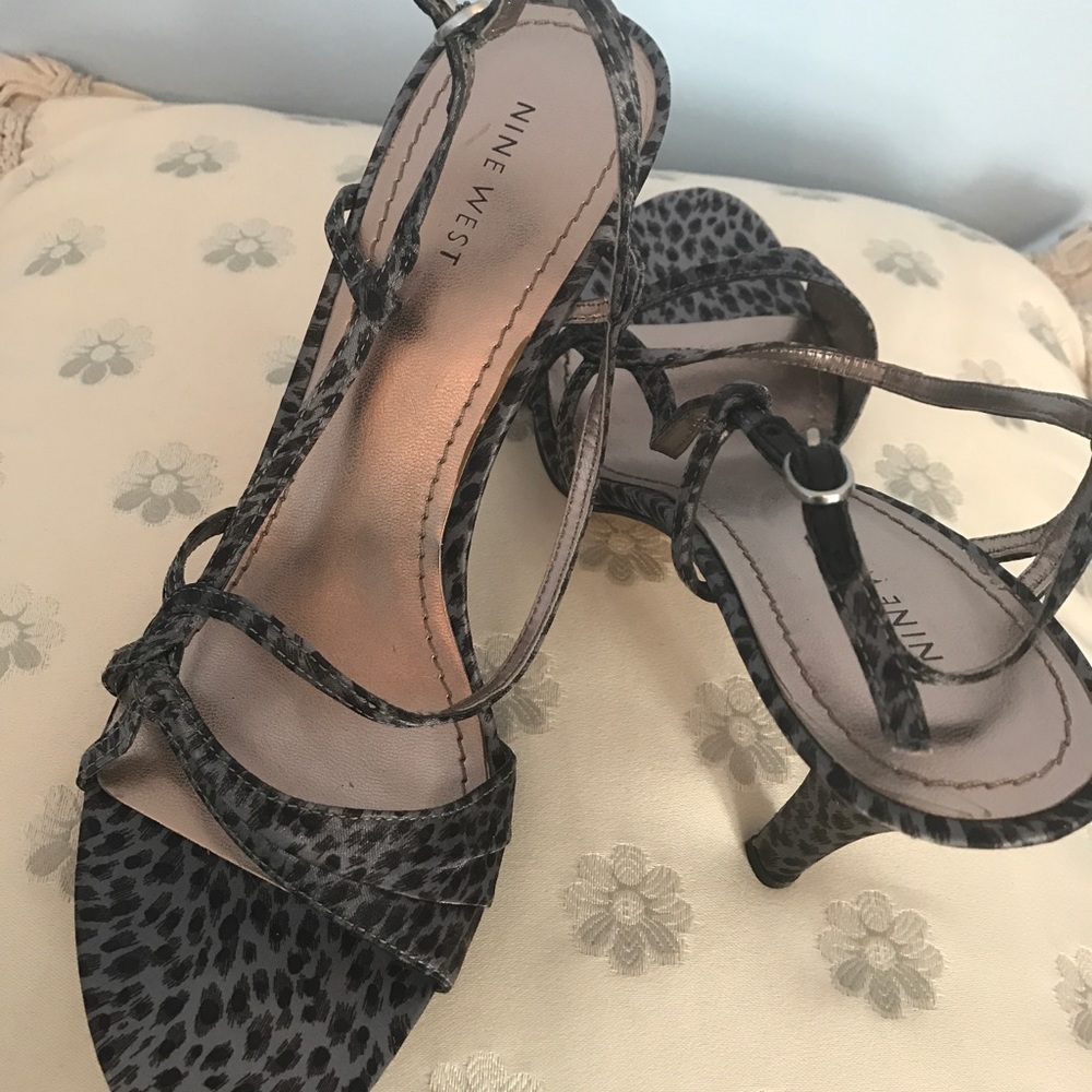 Nine West heels. Black and grey color. Brand new