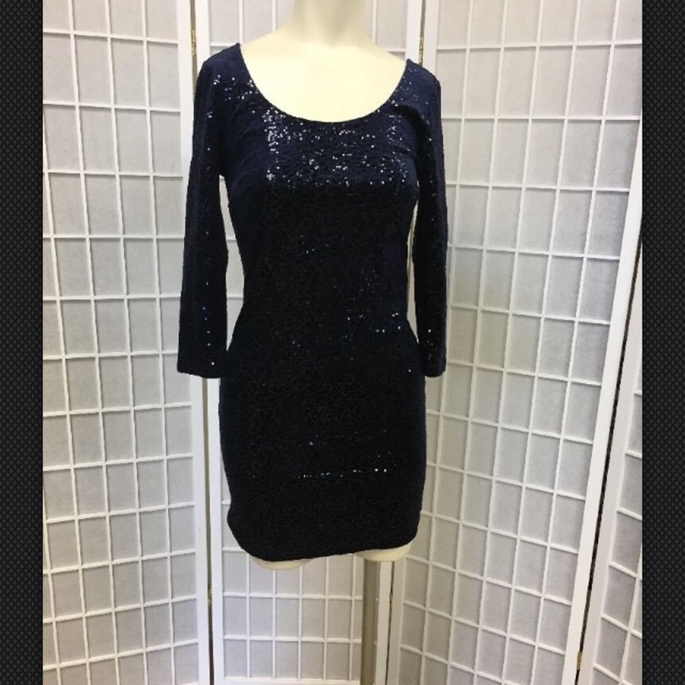 Mimi chica Woman Cocktail Dress mini blue size SX