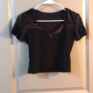 Black crop top