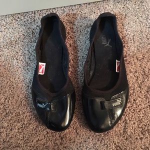 Puma black flats
