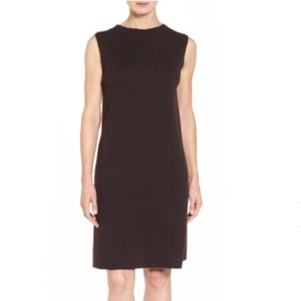 Eileen Fisher Funnel Neck wool Dress
