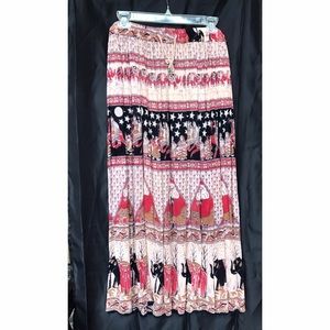Boho Hippie Maxi Skirt