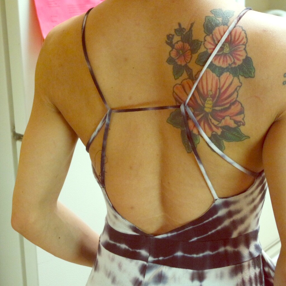 Tie dye backless jumper
