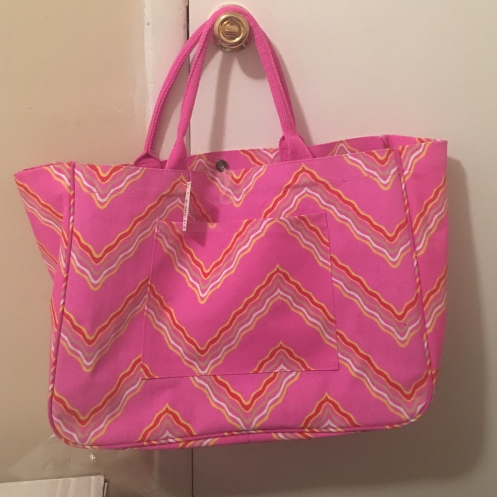Pink Printed Bag
