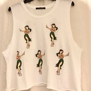 Wildfox Hula Girl Crop Top