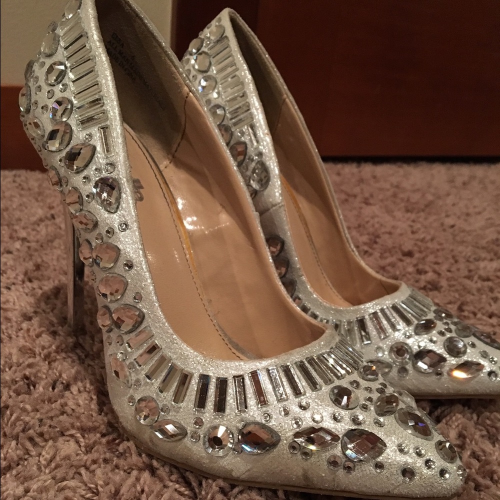 Charlotte russe crystal studded heels