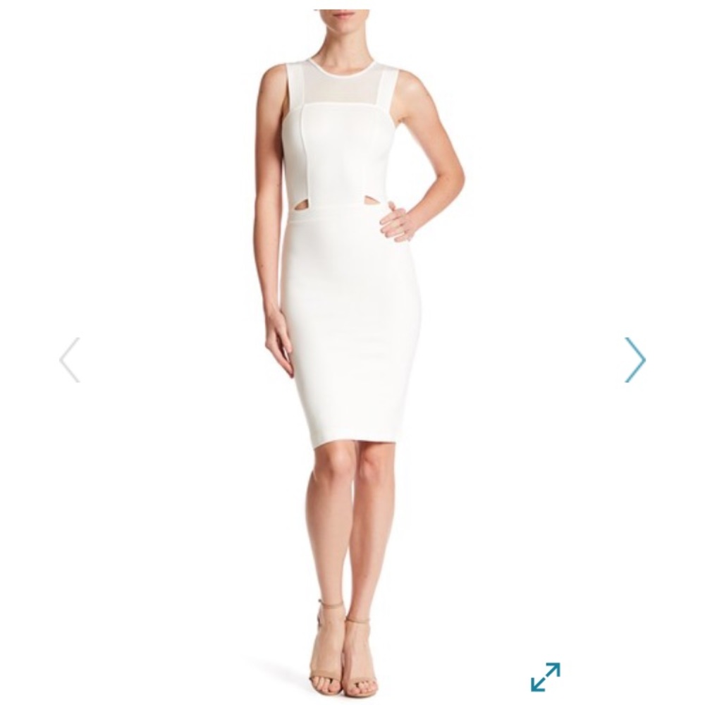 FCUK sleeveless cut out dress bodycon