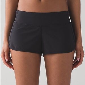 Lululemon black Speed Short 4-way stretch