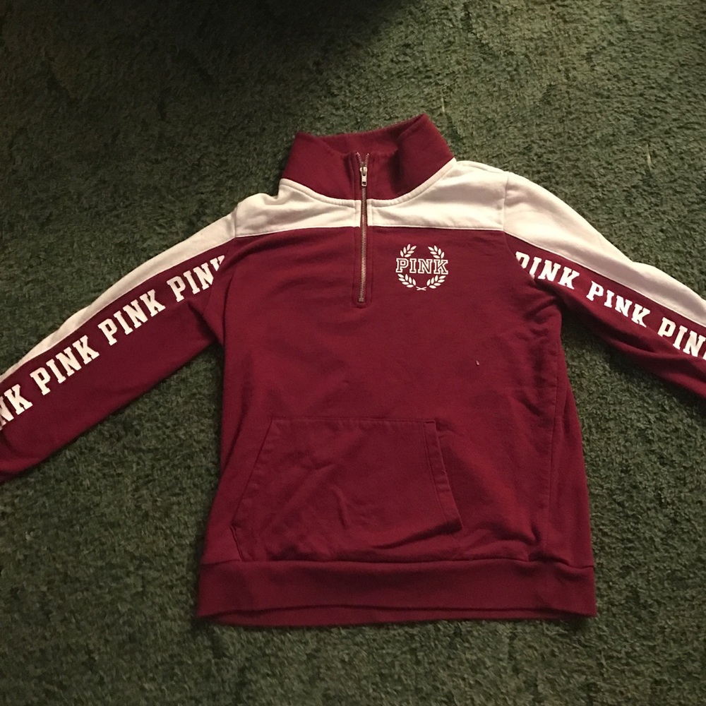 Victoria secret quarter zip pull over