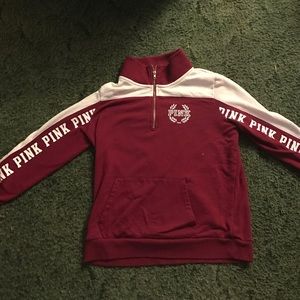 Victoria secret quarter zip pull over