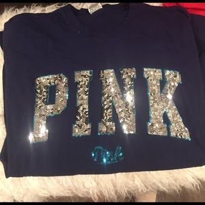 viktoria secret navy blue long sleeve tshirt !!