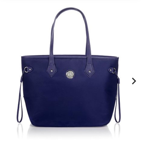 Joy Mangano Bags Joy Mangano Navy Blue Zipper Tote Hand Bag Purse