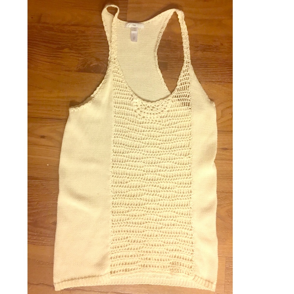 Crochet tank top! Ivory white! So soft!