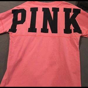 long sleeve pink tshirt