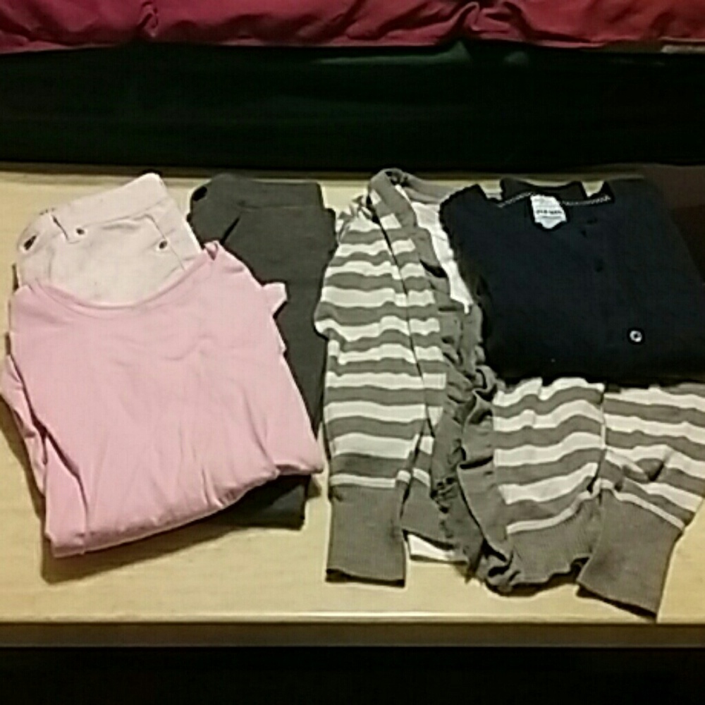 Lot of girls clothes.