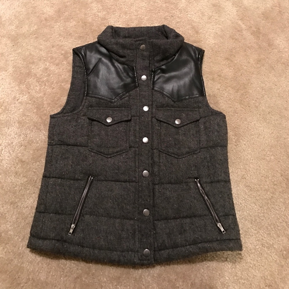 Love Tree Vest with leather detail!